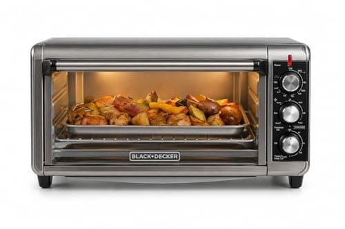 BLACK+DECKER BLACK+DECKER 8-Slice Extra Wide Convection Toaster Oven (TO3250XSB)