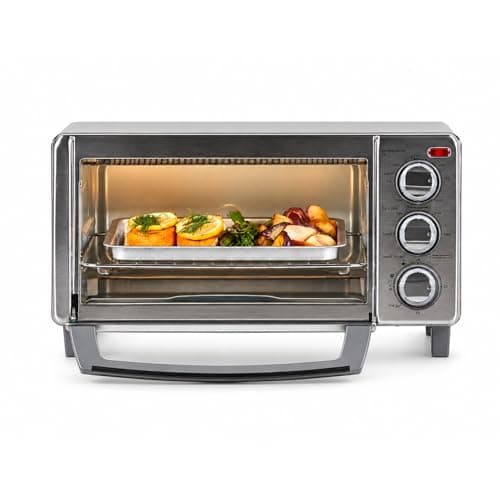 BLACK+DECKER BLACK+DECKER 4-Slice Toaster Oven with Natural Convection (TO1785SG)